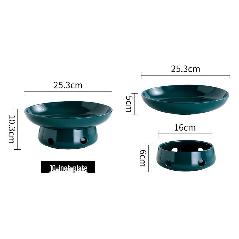 Ceramic Warming Serving Dish Set with Candle Heater