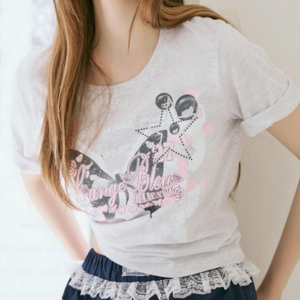 EGOIST BuTTerfly PrinTing T shirT Color es2oTh18
