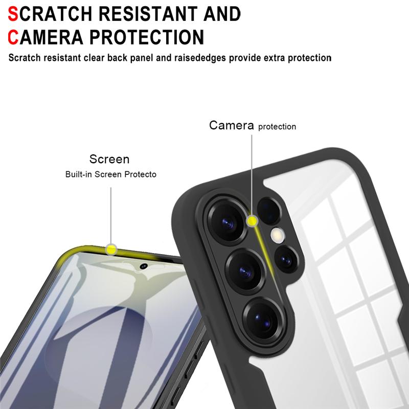Etui ochronne 360 dwustronne pełna ochrona do Samsung Galaxy S26 Ultra GalaxyS26 Plus S 26 5G Przedni ekran odporny na wstrząsy przezroczysta osłona