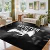 Led Zeppelin Design Crystal Velvet Rug Soft Decorative Mat for Bedroom Entrance