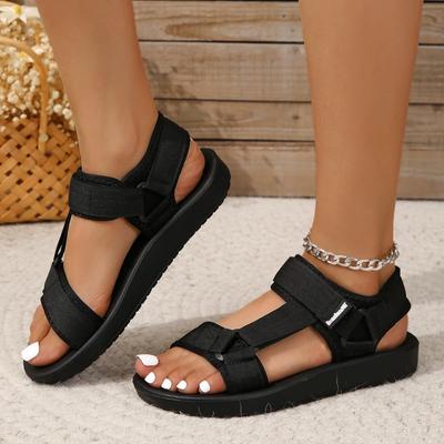 Summer Fashion Casual Roman Sandals Women's Outer Wear Velcro Thick-soled Beach Sandals Women