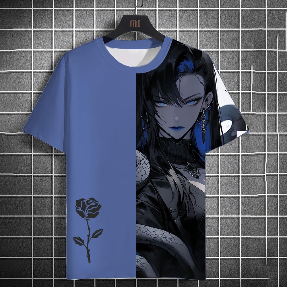 2024 летняя новая мужская летняя повседневная футболка в старинном стиле с 3D-принтом — фото 10