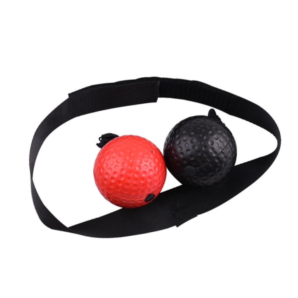 PU Boxing Reflex Ball Set Portable Boxing Training Ball with Adjustable Headband for Home Workout Type 1
