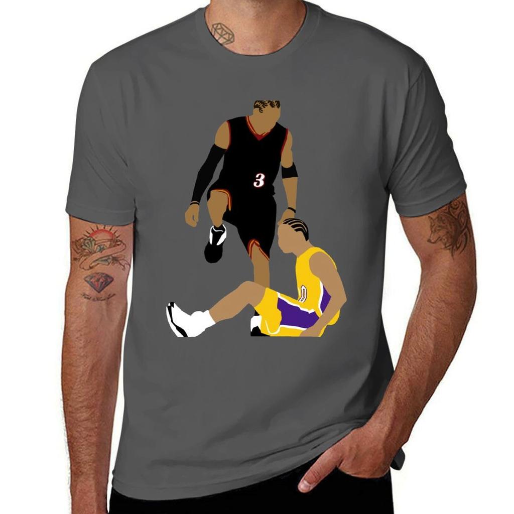 Allen Iverson Stepover Tshirt Perforunisexce Workout Short Sleeve Tee Tshirt