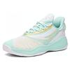 New Anta Cushioned Slip Resistant Coverage Lightweight Low Top Performance Basketball Shoes Men's White Green Yellow 112031606-3