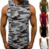 Men 'S Casual Sleeveless Hoodie Sport Pullover Loose Tops T -Shirt