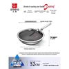 Sanhe 32cm Flat Bottom Titanium Wok