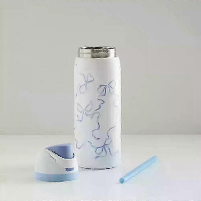 Tazza da acqua con fiocco blu, tazza da viaggio