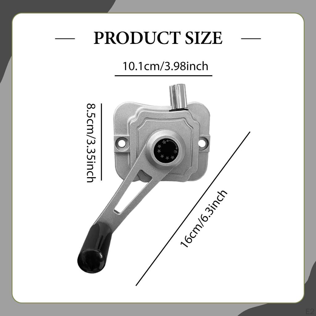 Hand Crank Clothing Hanger Accessory Shaker Indoor Outdoor Aluminum Alloy