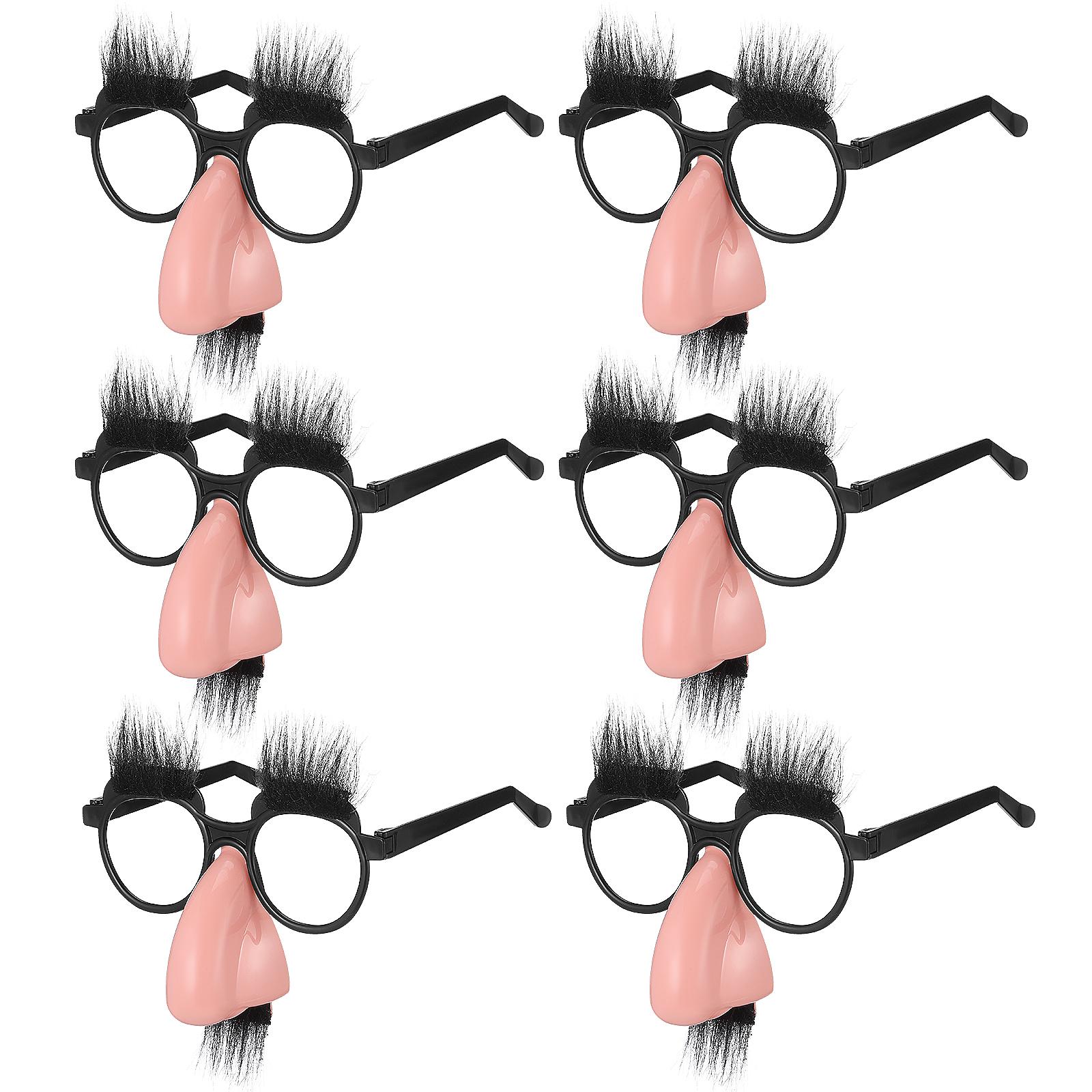 

Big Nose Glasses Groucho Kids Halloween Costume Accessories for Adults Decor Pads & Mustache Clown Disguise Costume Accessories