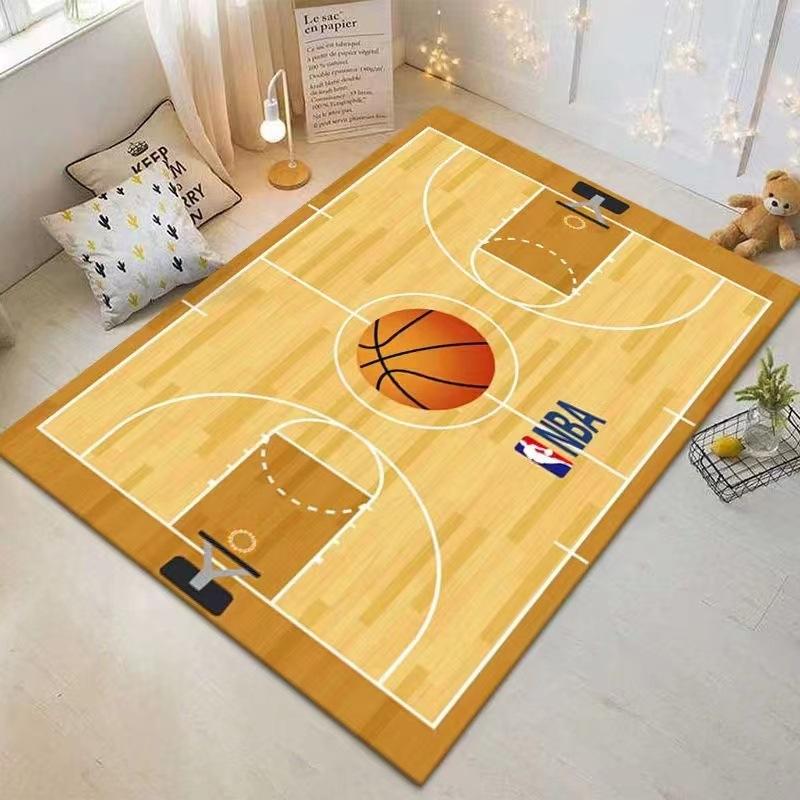 Fußball-Themen Wohnzimmerteppich Sofa Dekoration Fußmatte Kinderzimmer Fußballfeld Teppich