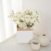 Artificial Flowers White Silk Daisies for Home Decor Nordic Japanese Style Versatile Flexible Stems Maintenance-Free Long-Lasting Freshness