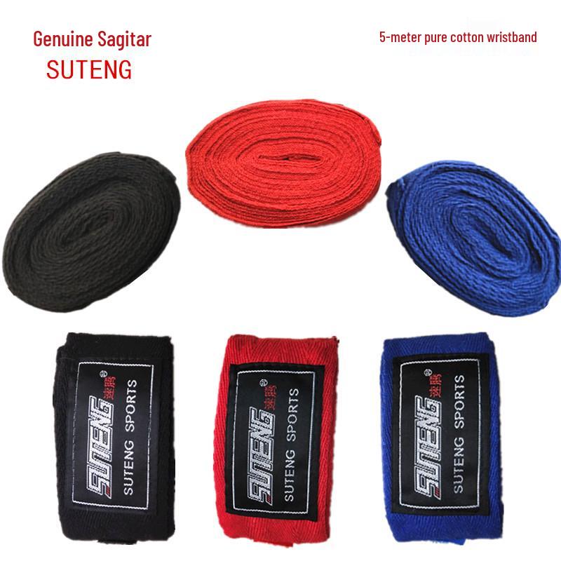 Sagitar 5m Pure Cotton Boxing Hand Wrap – Wristband  Sanda Combat Protection