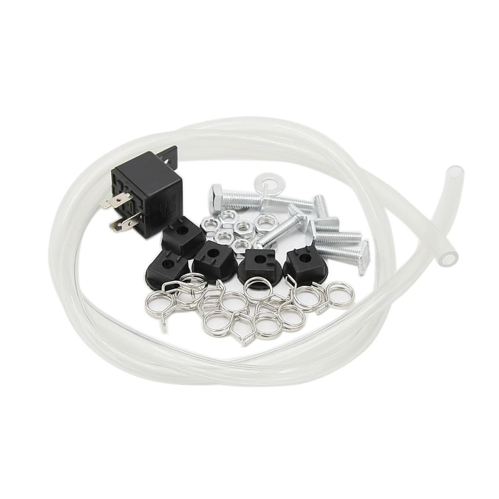 12V 130db 5 Trumpet Musical Jazz Air Horn Kit for Car SUV Truck Van Boat