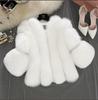 2025 European Women's Faux Fox Fur Patchwork Coat - Short, In Stock