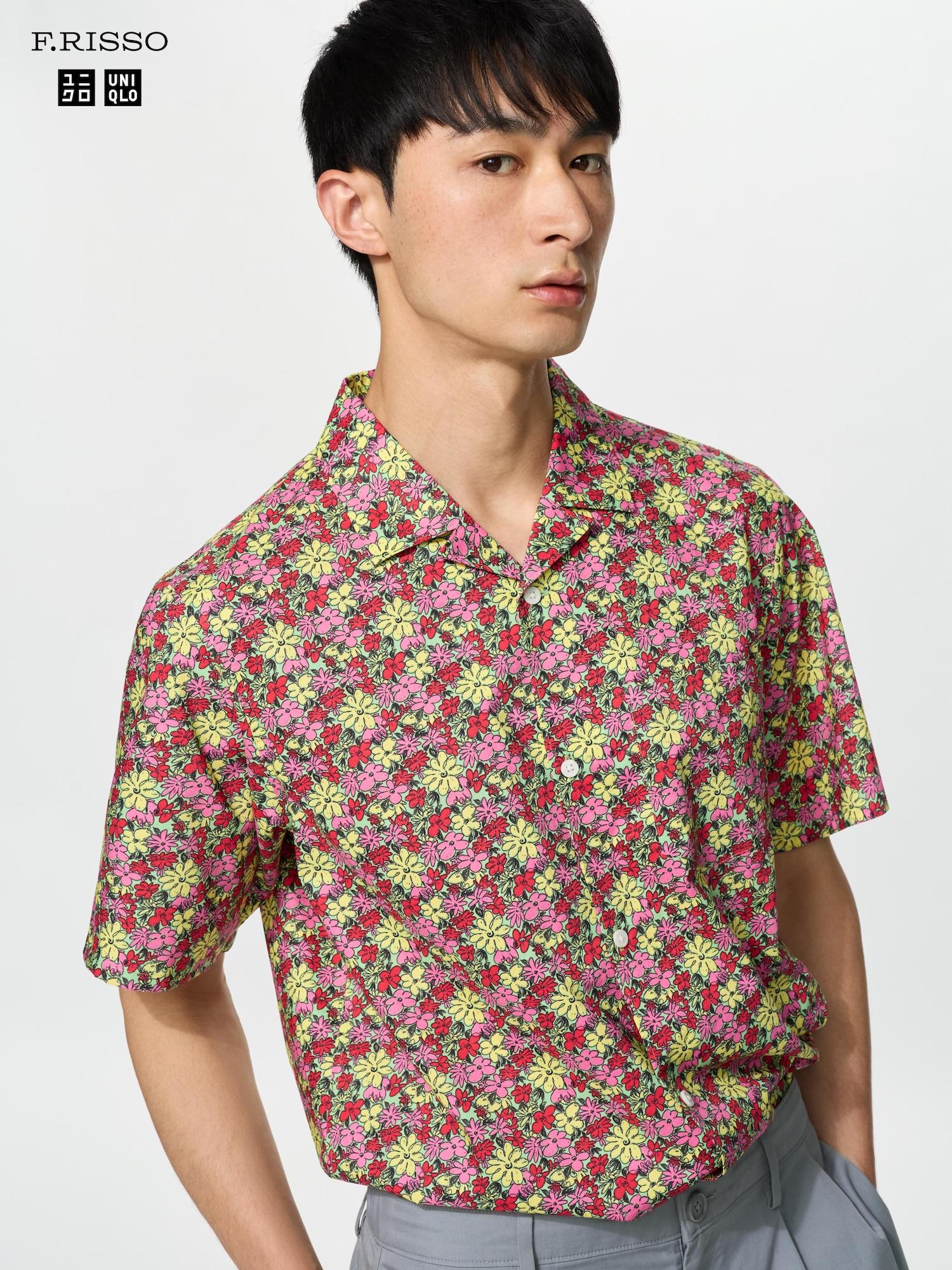 Uniqlo Япония Широкая рубашка 13 RED/XS