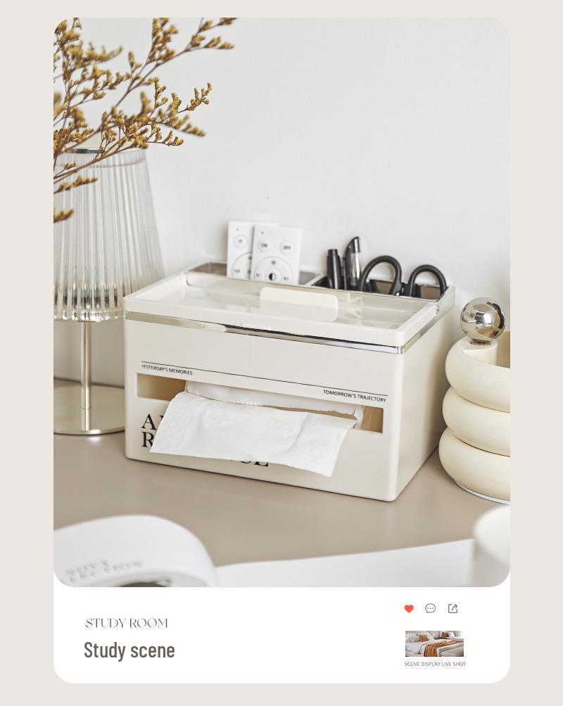 Luxury Multi-Functional Tissue Box for Living Room and Kitchen - Stylish Storage Solution