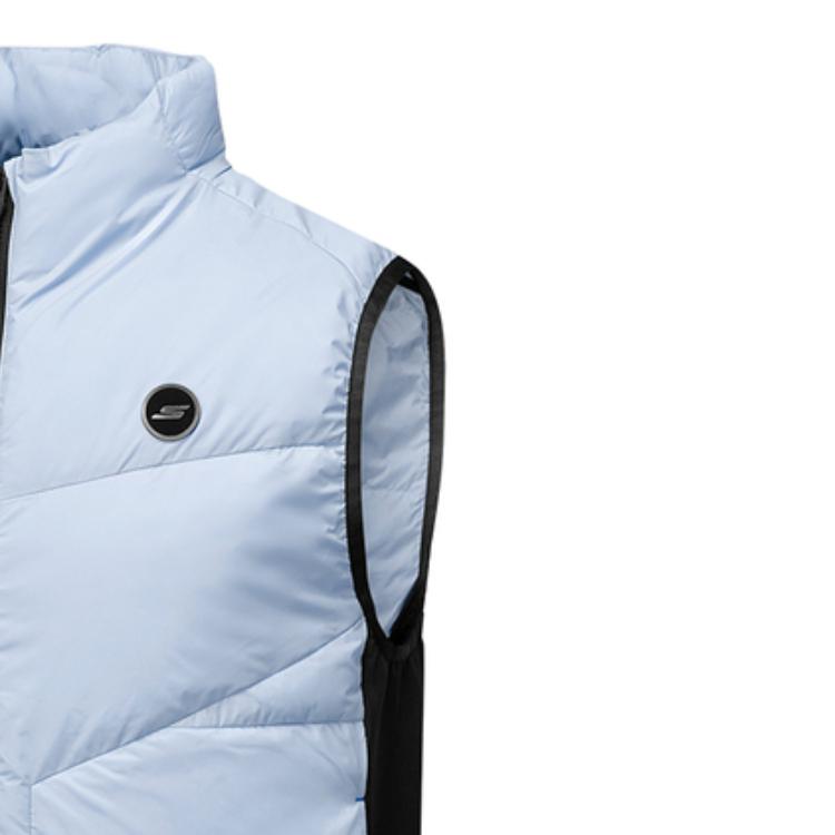 Skechers Basic Sports Series Windproof Woven Warm Soft Down Vest Unisex Vest P425U042-0356