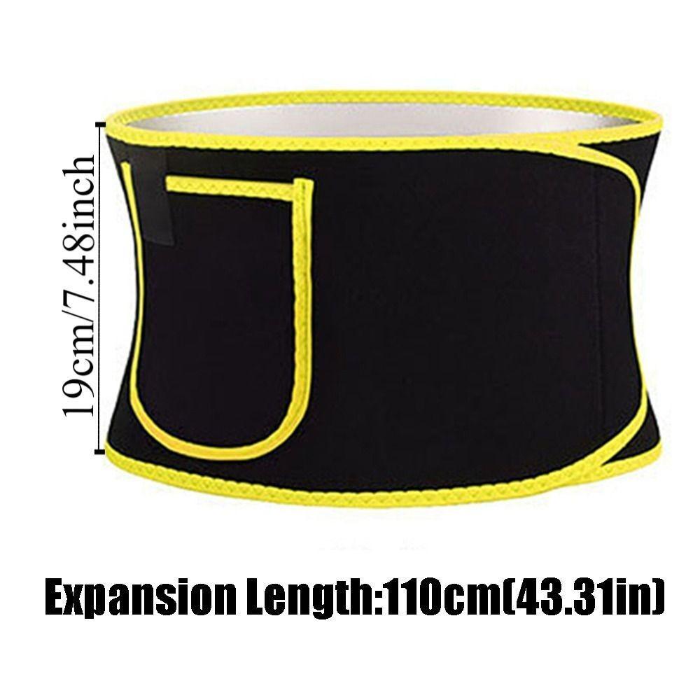 New Silver Ion Slimming Sweat Belt Adjustable Fat Burning Waist Tummy Trimmer Elastic Waist Support Belt Men and Women