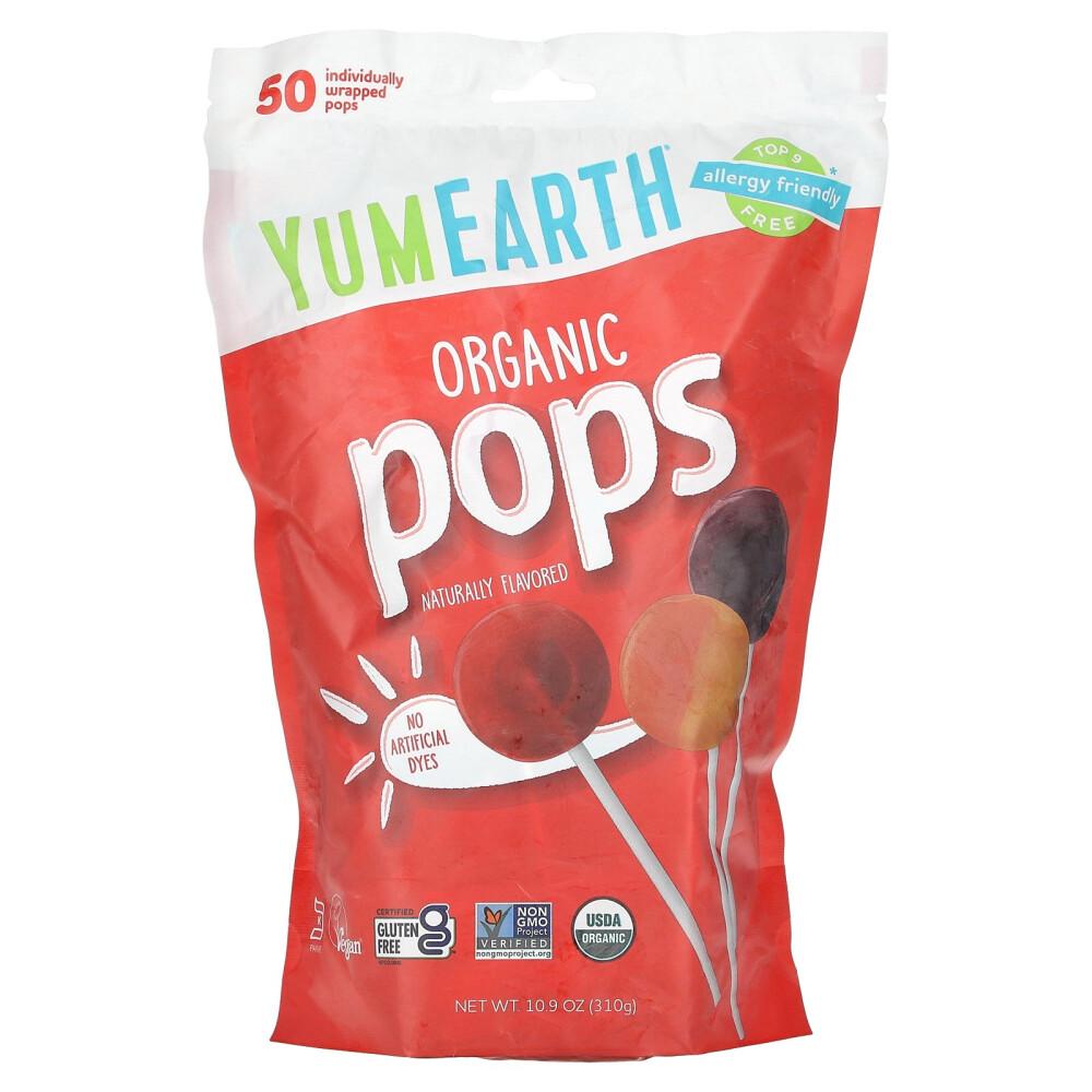 YumEarth Assorted Flavor Lollipops, 50 Count, 310g (10.9oz) 310g - 1 ea