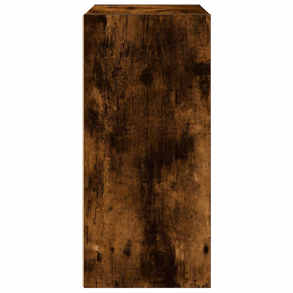 Bookshelf Smoked Oak Finish 31 x 24 x 52 cm Engineered Wood