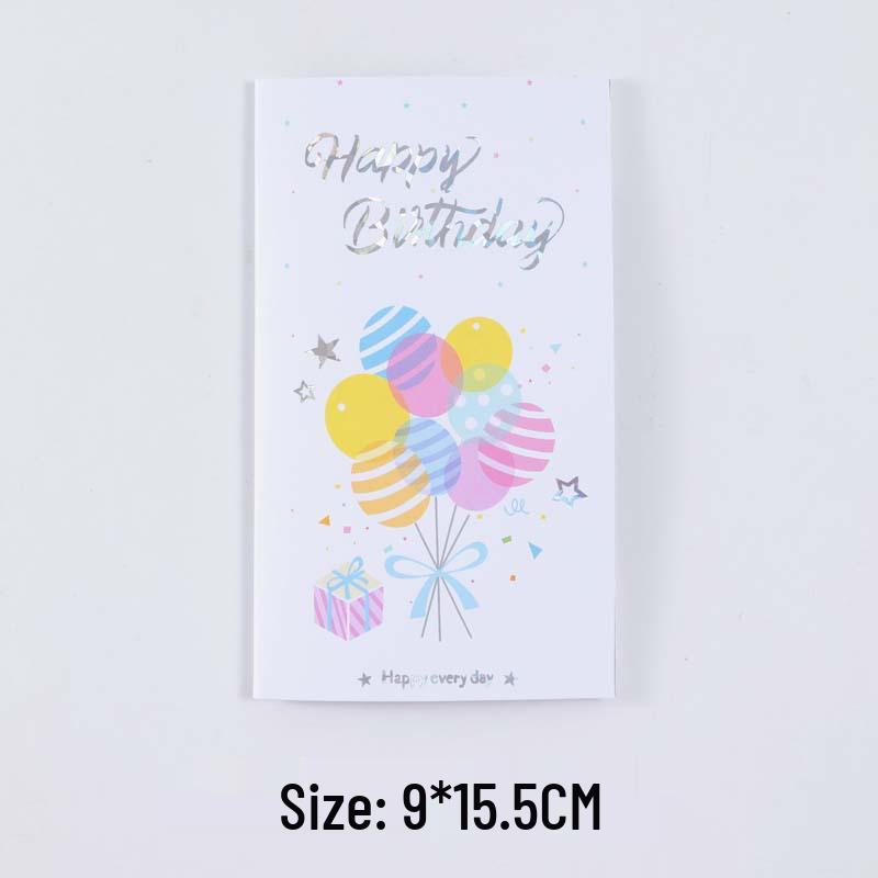 3D Honeycomb Birthday Cake Greeting Card with Shiny Candle Accents