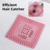 Yousheng 4Pcs Shower Drain Hair Catcher Square Plastic Sink Strainer Anti-Clog Bath Tub & Kitchen Filter Trap Prevent Clogged Pipes Hair Guard