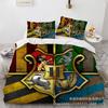 3D Home Textile Size Magic Academy Quilt Set Three-Piece Bedding