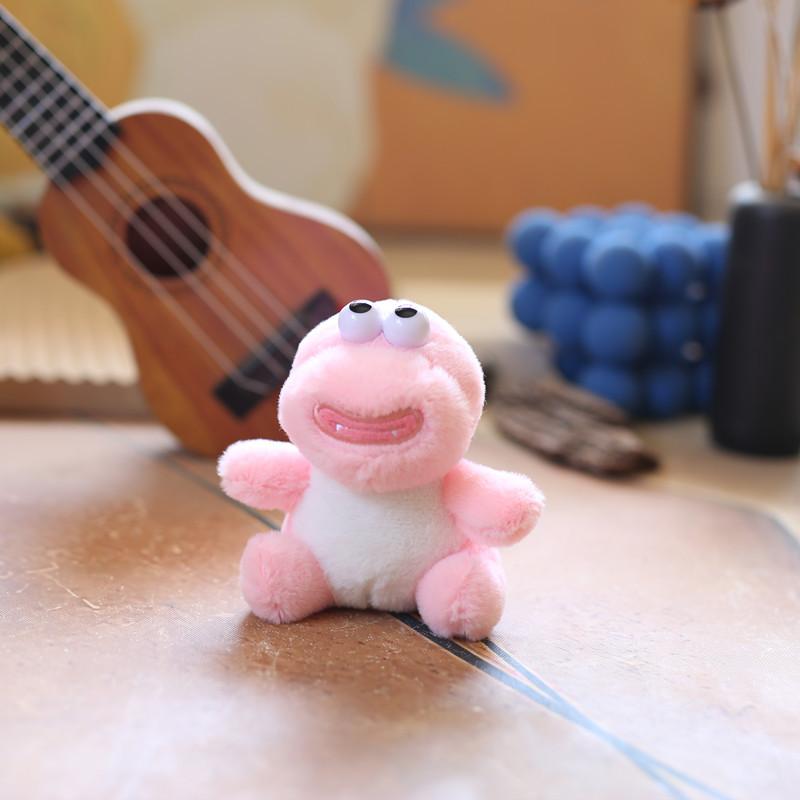 Cute Little Dinosaur Pendant Plush Toy Doll Cartoon Bag Hanging Keychain Rag Doll Doll