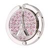 Rhinestone Eiffel Folding Purse Bag Hanger Handbag Hook Holder Safer