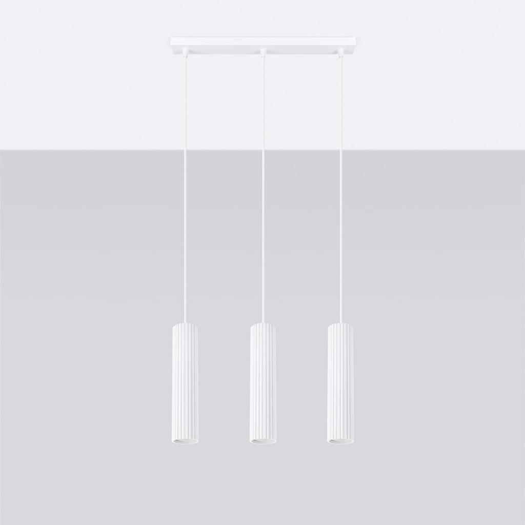 Carbon pendant lamp 3L white