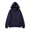Europäischer & Amerikanischer Unisex Fleece-Hoodie mit Reißverschluss: Einfarbig, Herbst/Winter Sportbekleidung