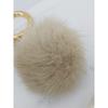 MAIA Mink Fur Keychain & Charm - Beige