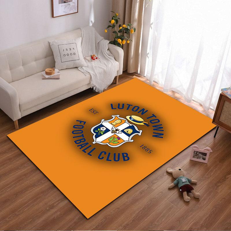 Luton Town FC Badge Carpet suitable as a non-slip mat for the living room or bedroom sofa