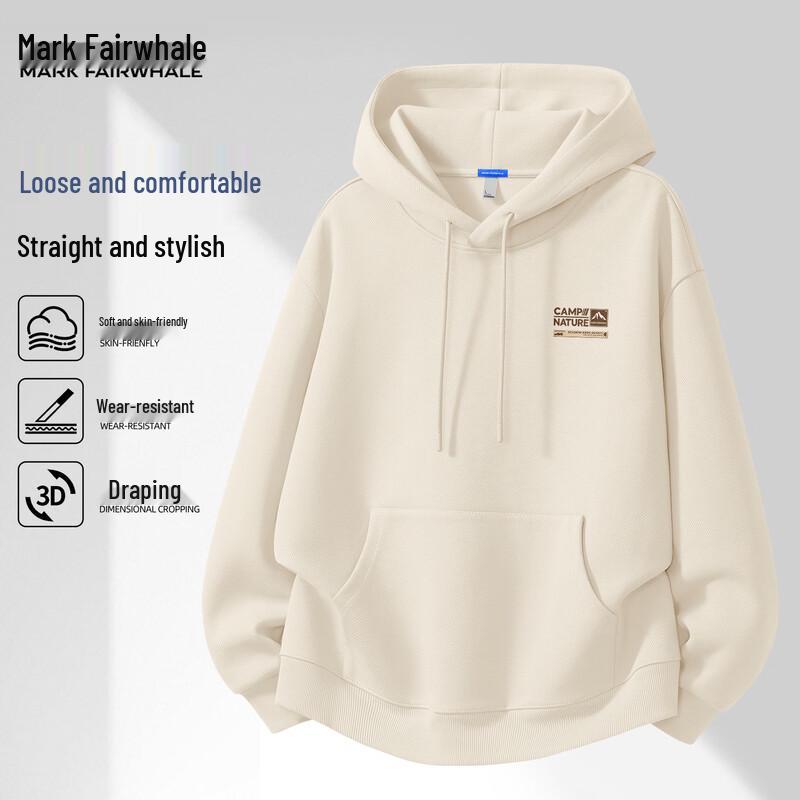 MARK FAIRWHALE Men's Hooded Retro Casual Sweatshirt