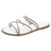 Women Slippers 2024 New Summer Flat Glitter Designer Sandals Luxury Rubber Rome Slippers Slides Women Zapatos De Mujer