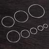 Copper Plated Earring Hoops: 20-50 Pieces (8-40mm, 60mm) Accessory Rings