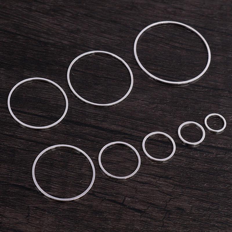 Copper Plated Earring Hoops: 20-50 Pieces (8-40mm, 60mm) Accessory Rings