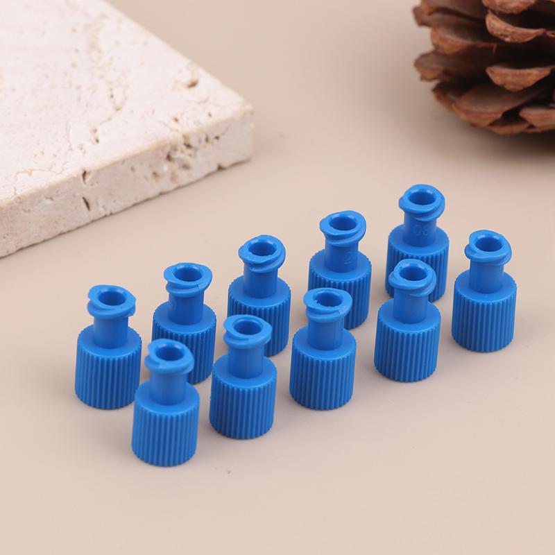 10Pcs Pp Male Female Luer Lock Integrated Plug Adapter Air Valve Pipe Dispensing Glue Syringe Barrel Fitting Connector End Caps