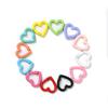 5pcs Heart Shape Heart Shape Keychain Macaroon Color Colored Spring Buckle  Lifting Ring Accessories