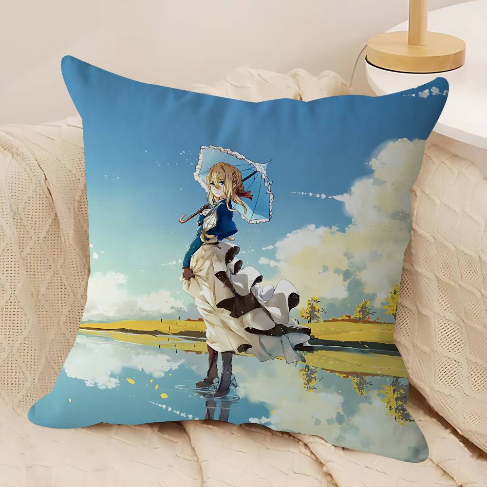 Novel V-Violet E-Evergardens Cushion Cover Decorative Pillow Sofa Home Decor Case Pillow Cases