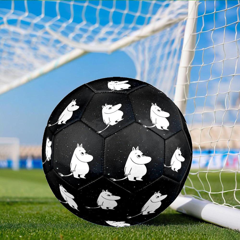 White Hippo Fishing Adventure Size 5 Soccer Balls, Anti-Slip, Protective Football, Outdoor Sport, Practice Games, Birthdays Gift Suitable for Fan
