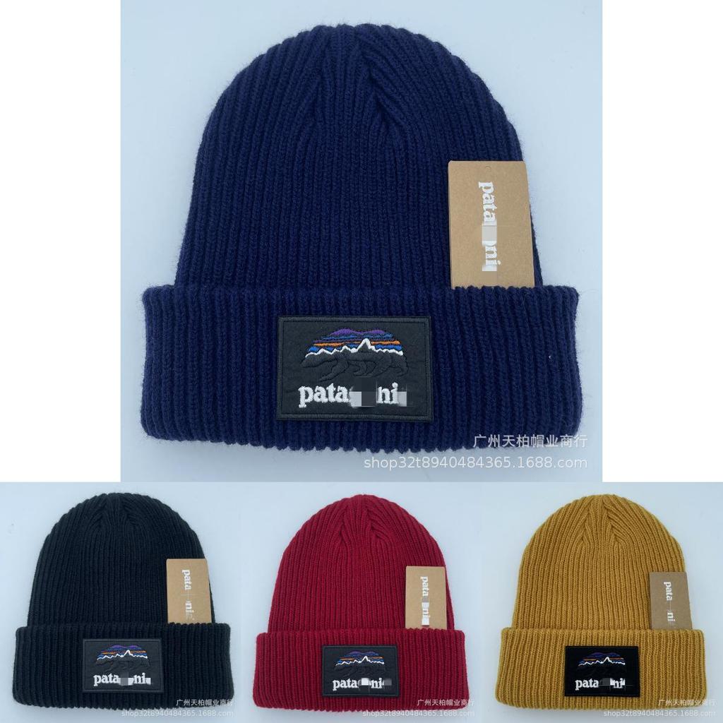 Knit Hat For Men Women Indoor Outdoor Warmth Street Style With Letter Embroidery