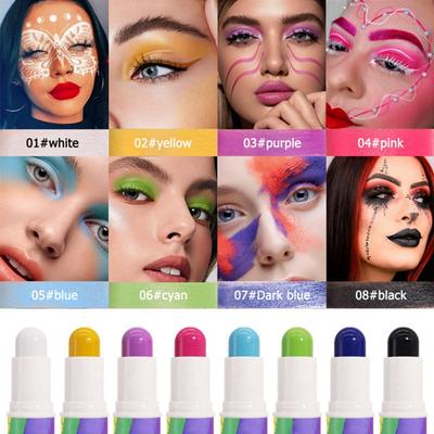 Bright Colors Face and Body Paint Stick Party Make Up Painting Supply