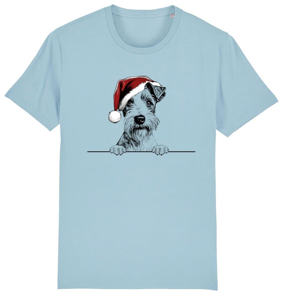 

РОЖДЕСТВЕНСКАЯ ФУТБОЛКА С СОБАКОЙ ФОКСТЕРЬЕР ИЗ ОРГАНИЧЕСКОГО ХЛОПКА ПОДАРОК ДЛЯ МУЖЧИН ЖЕНЩИН ДЕТЕЙ M