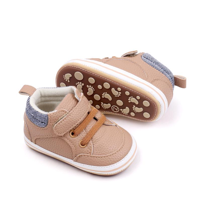 Trendy Baby Soft Sole Non-Slip PU Leather Walking Shoes
