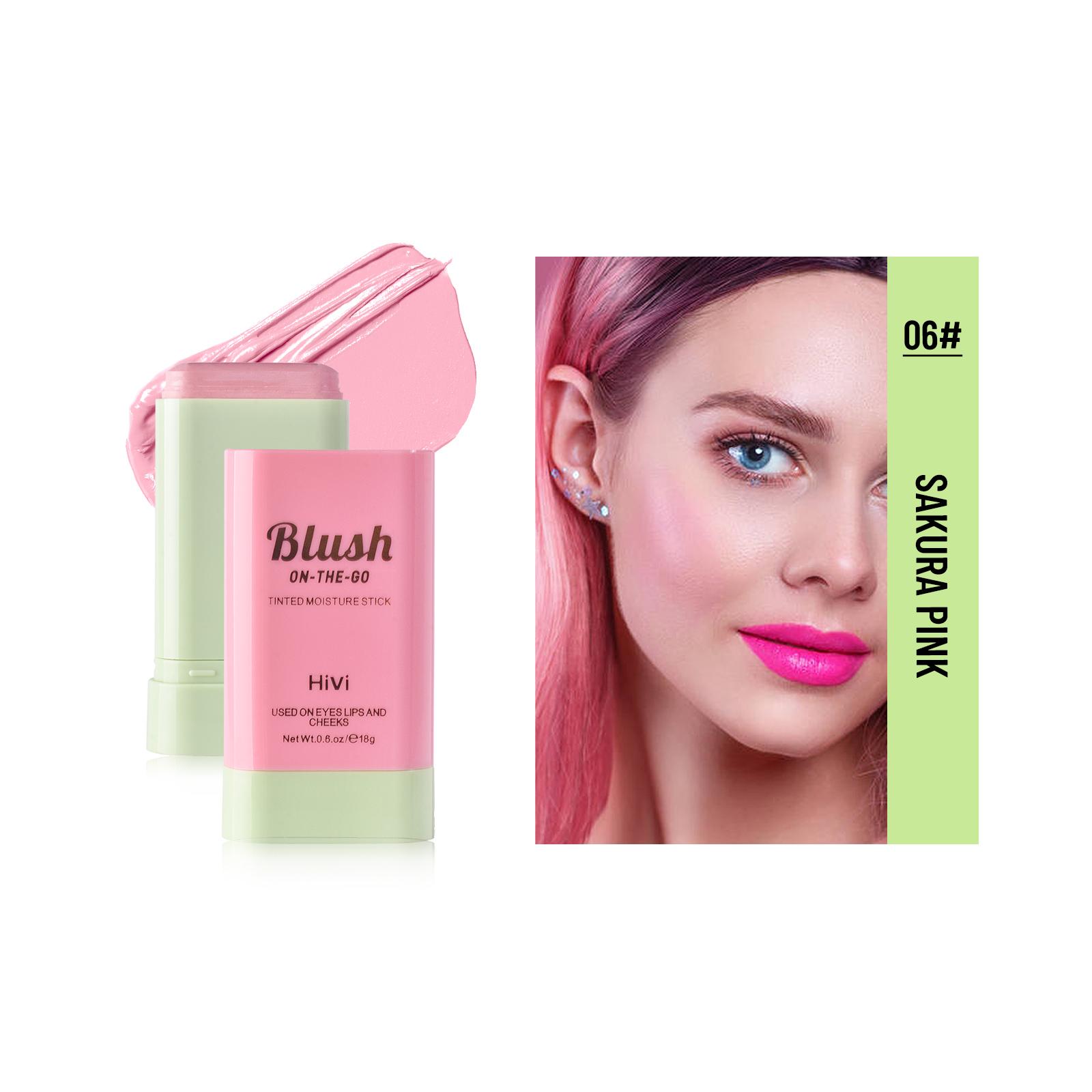 

Lamuseland Румяна-стик для губ и щек 2 в 1 на бальзаме для матового макияжа лица