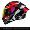 Unisex Carbon Fiber Full-Face Motorcycle Helmet with Bluetooth & Anti-Fog, 3C Certified for All Seasons