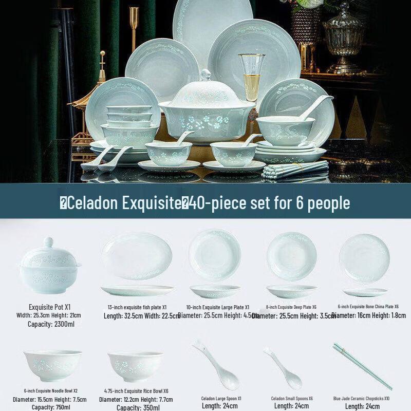 Naijiang Celadon Dinnerware Set