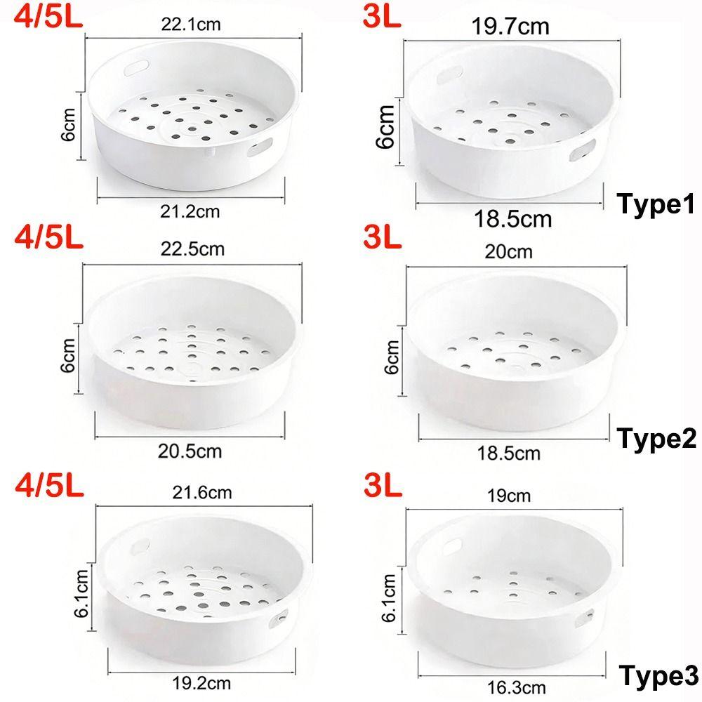 Practical Universal Electric Rice Cooker Steamer Plastic Multipurpose Steaming Rack Vegetable Basket Food